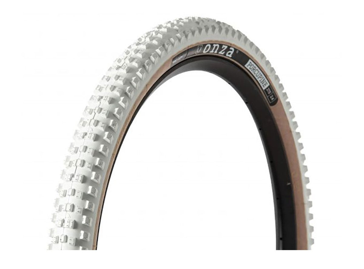 Onza Porcupine 27.5" Folding MTB Tire - White White 2.4" 60tpi