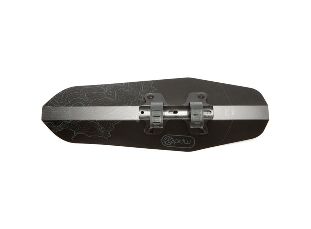 PDW Mud Shovel 6.5" Fat Downtube Fender - Black Black