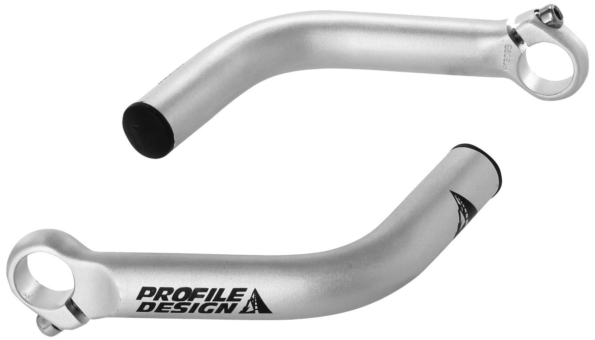 Profile Design Boxer Bar Ends - Silver Silver