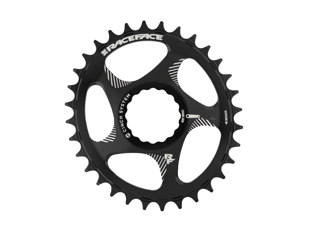Race Face Cinch Direct Mount Oval Chainring - Black Black 28t