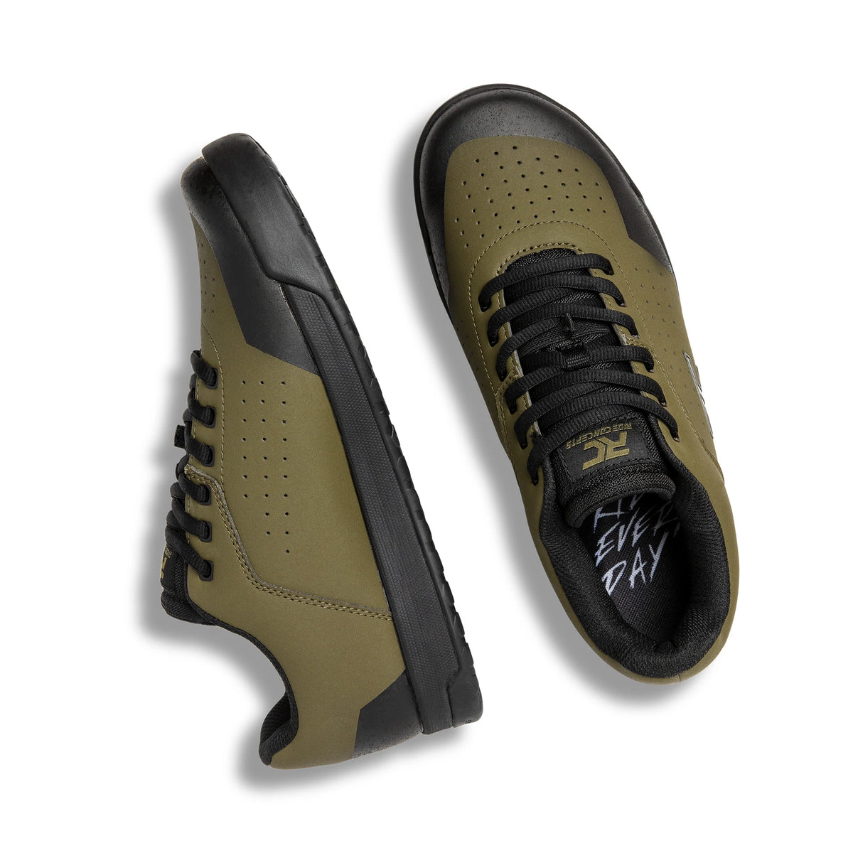 Ride Concepts Hellion Flat Pedal MTB Shoe - Olive-Black