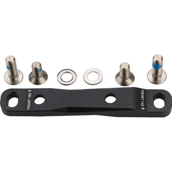 SRAM Flat Mount Disc Brake Adaptor - Front Black 140/160mm