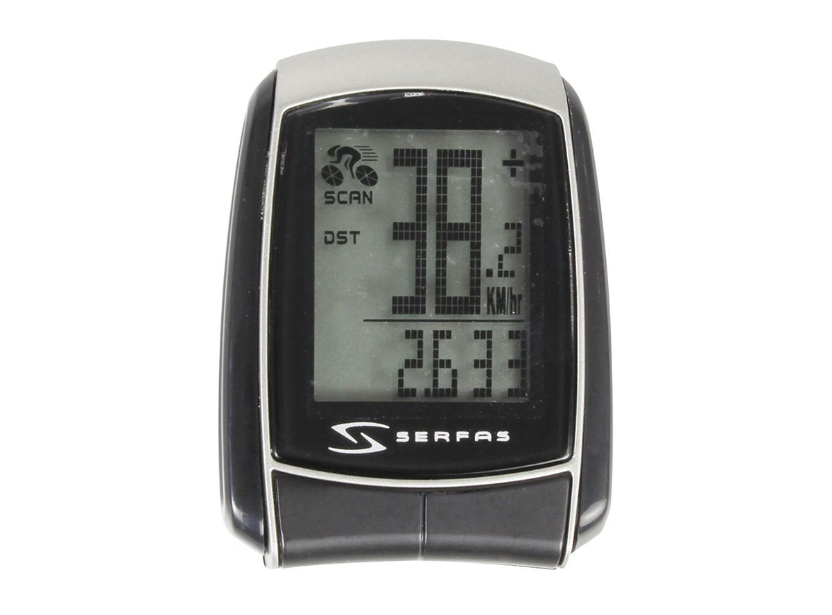 Serfas SI-10 9 Function Wired Bike Computer Black