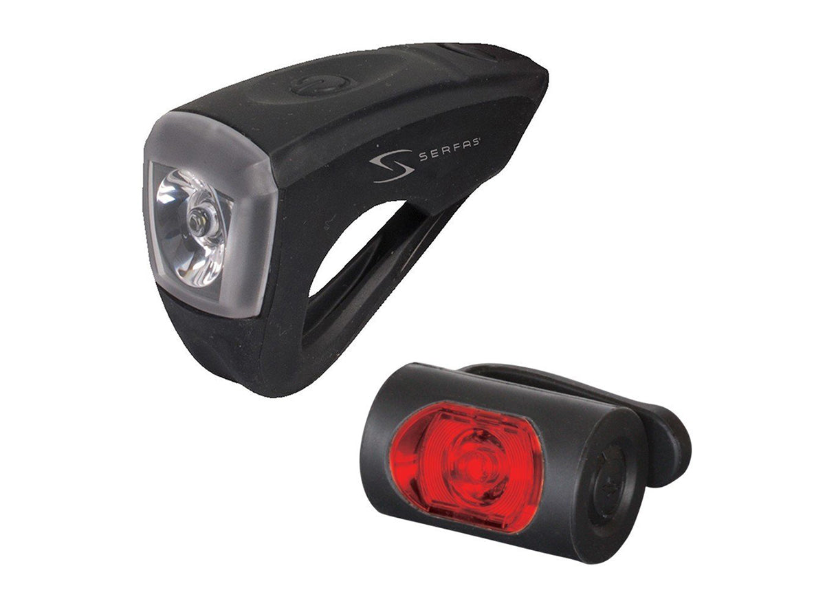 Serfas USB Rechargable Light Set Black