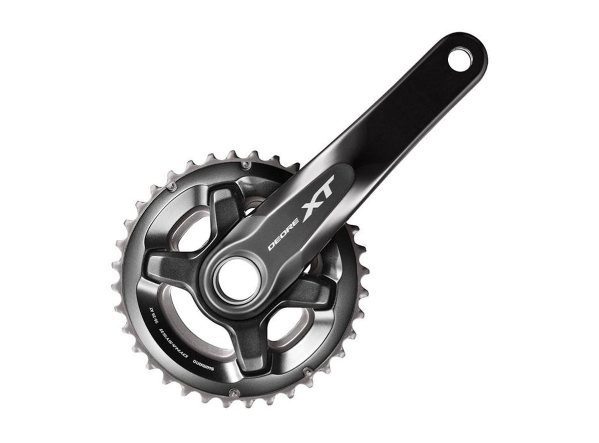 Shimano XT M8000 11 Spd Double Crankset - Black - OE Black 170mm - 36-26t