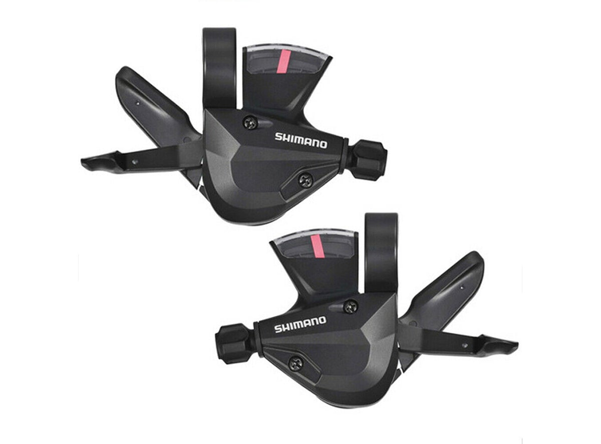 Shimano Altus M315 3x8 Spd Shifter Set Black Pair - Bar Mount
