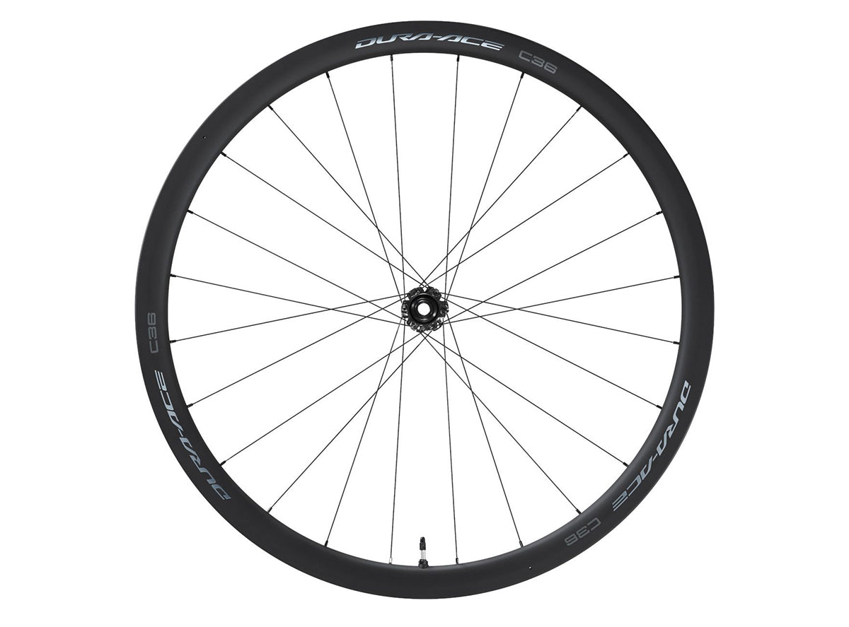 Shimano Dura-Ace R9270 C36 Tubeless Disc 700c Road Wheel - Front Black 12x100mm E-Thru - 24h