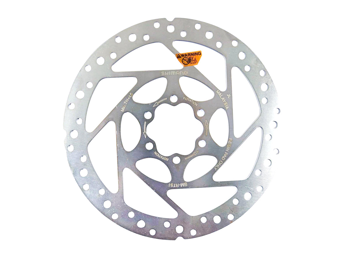 Shimano RT51-M Disc Brake Rotor Silver 180mm