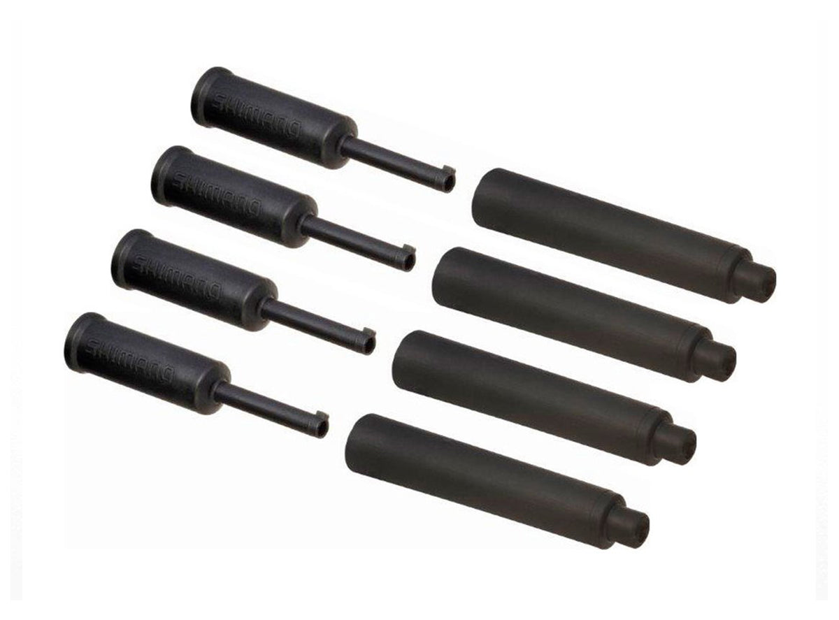 Shimano Sealed End Cap With Tube And Shield - 4 Per Bag Black 4/6mm - Bag of 4