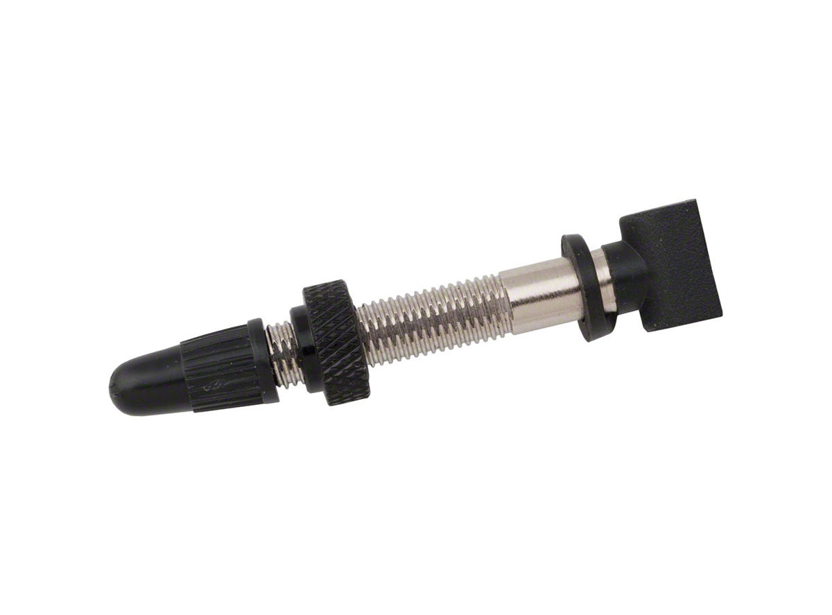 Shimano Tubeless Wheel Valve Silver - Black Each
