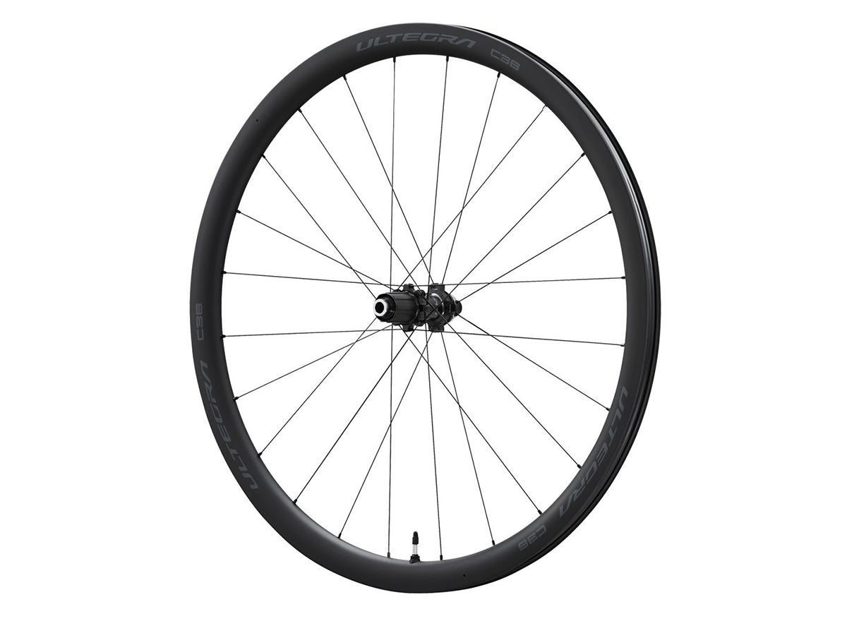 Shimano Ultegra R8170 C36 Tubeless Disc 700c Road Wheel - Rear Black 12x142mm Rear E-Thru - 24h - 11/12 Speed