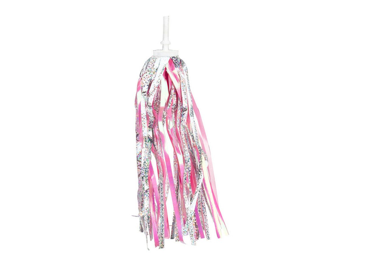 Sunlite Bicycle Streamers - Laser Pink - Silver-Pink Laser Silver - Pink Laser