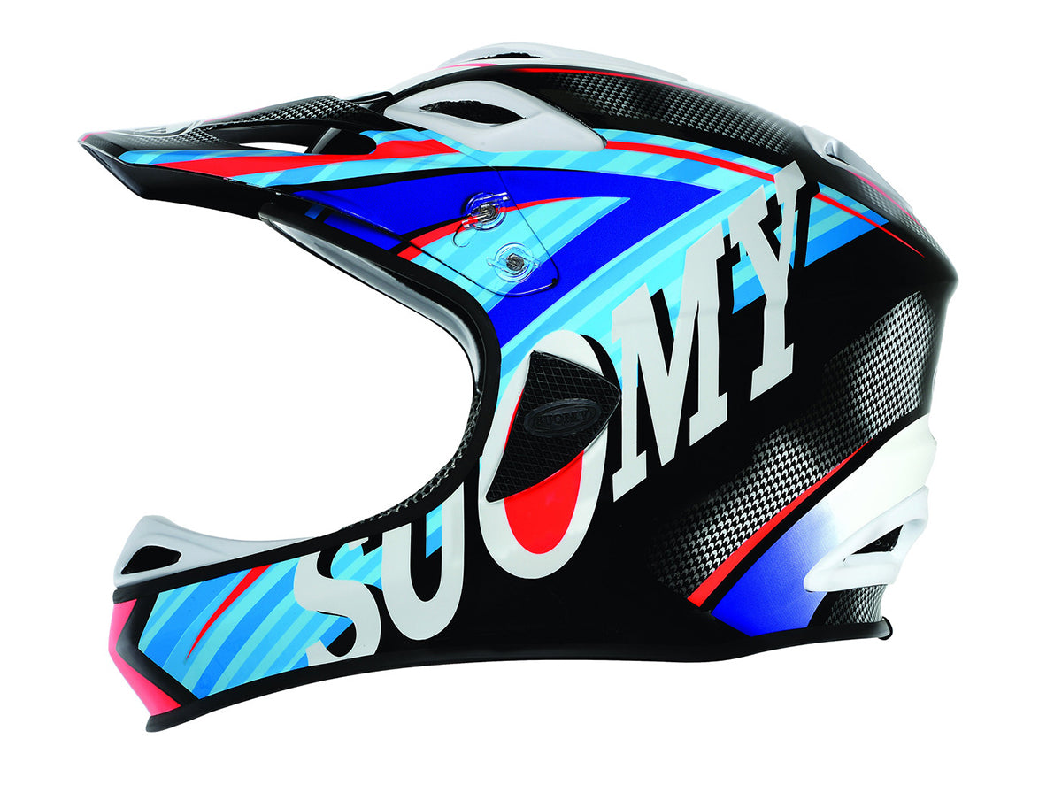 Suomy Jumper Carbon Full Face Helmet - Flash Blue Flash Blue Graphic Medium