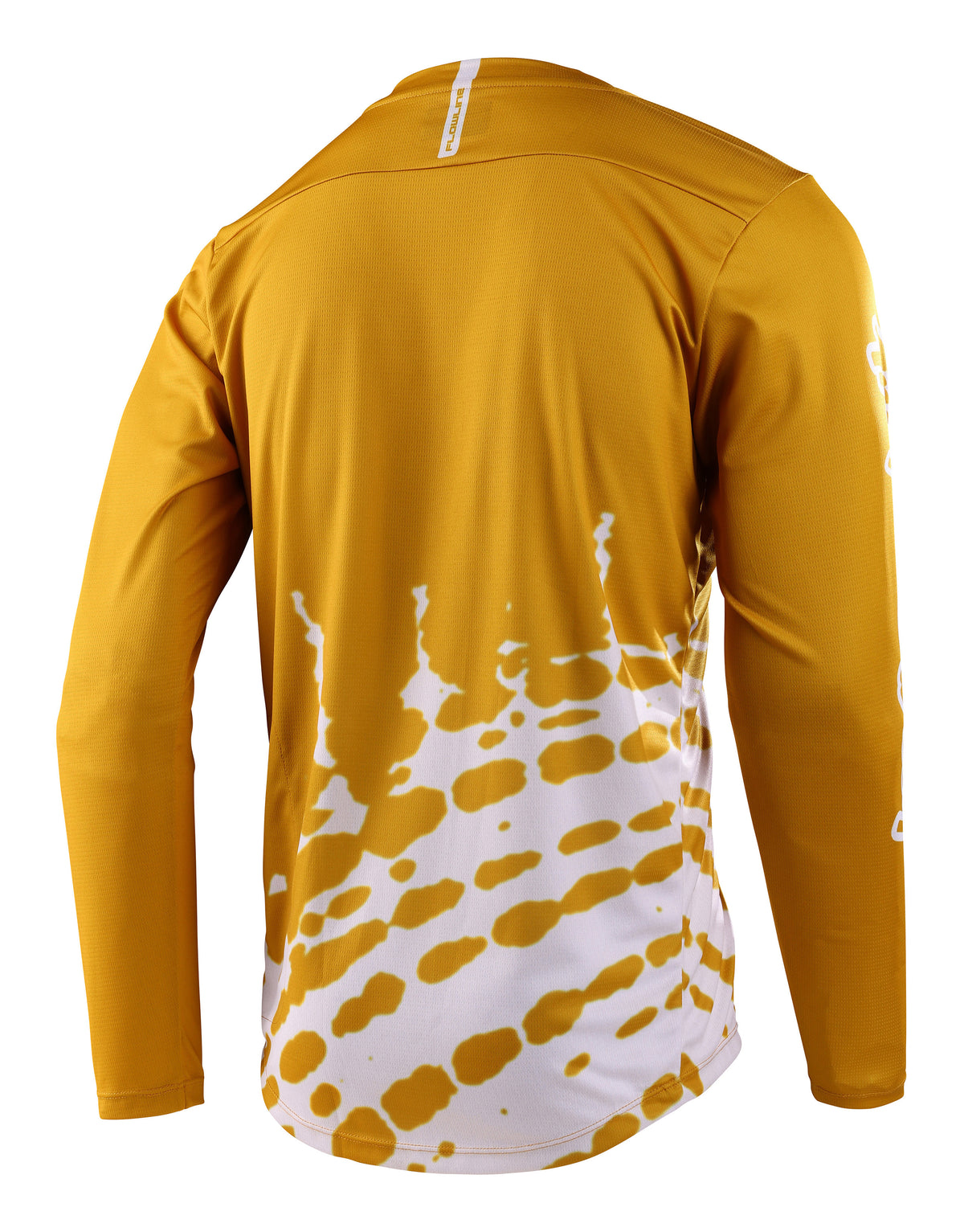 Troy Lee Designs Flowline Long Sleeve MTB Jersey - Big Spin - Gold Flake - 2023