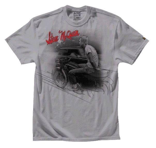 Troy Lee Designs McQueen Outdoors Tee - Gray Gray Small