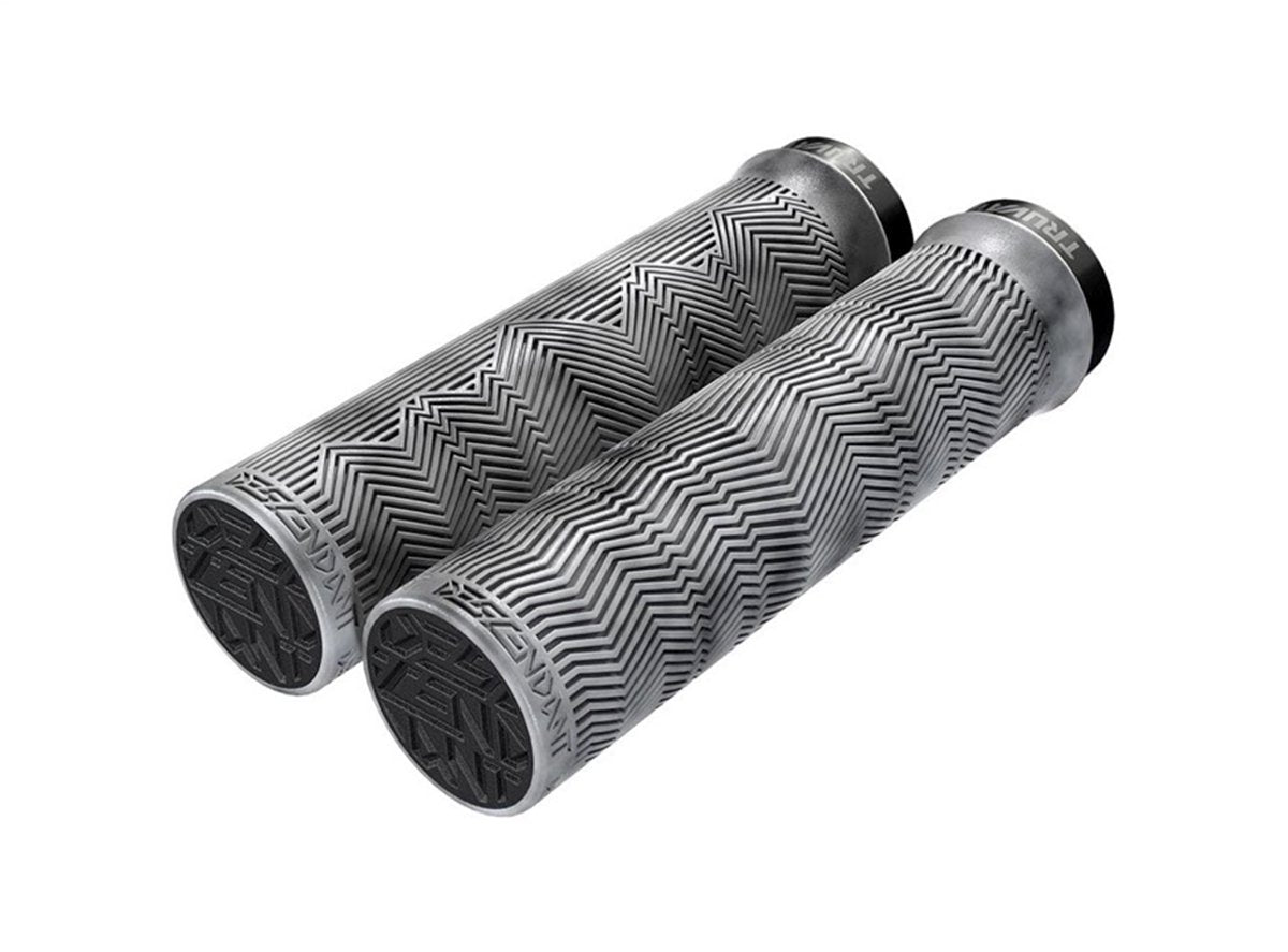 Truvativ Descendant Grips - Light Gray Light Gray Single Lockring
