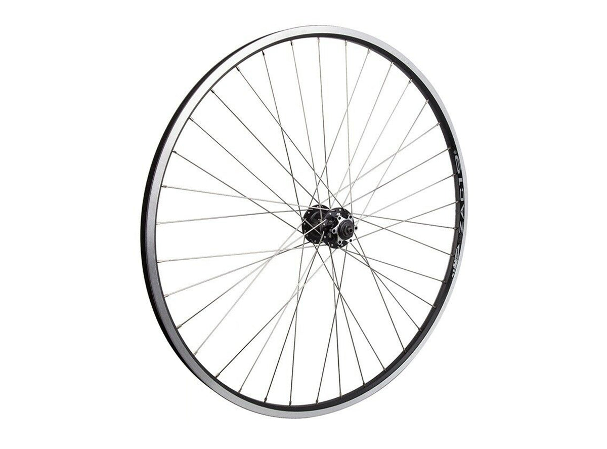 WheelMaster MT-2000 on Weimann ZAC19 700c Hybrid Front Wheel Black QR 36h