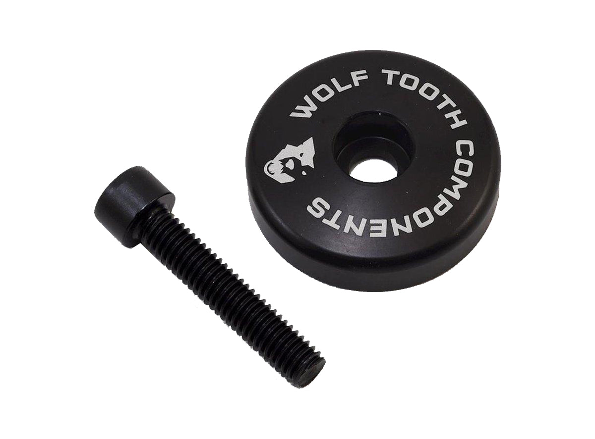 Wolf Tooth Components Stem Cap with Internal Spacer - 5mm Red