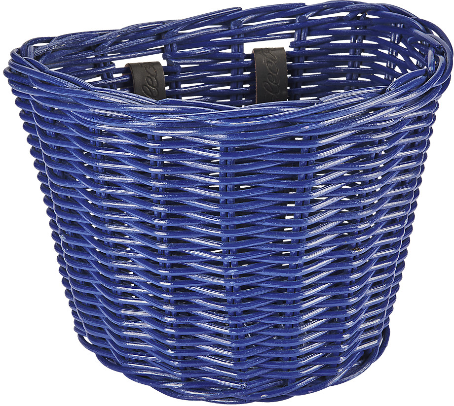 Electra Rattan Small Front Basket - Reflex Blue Reflex Blue