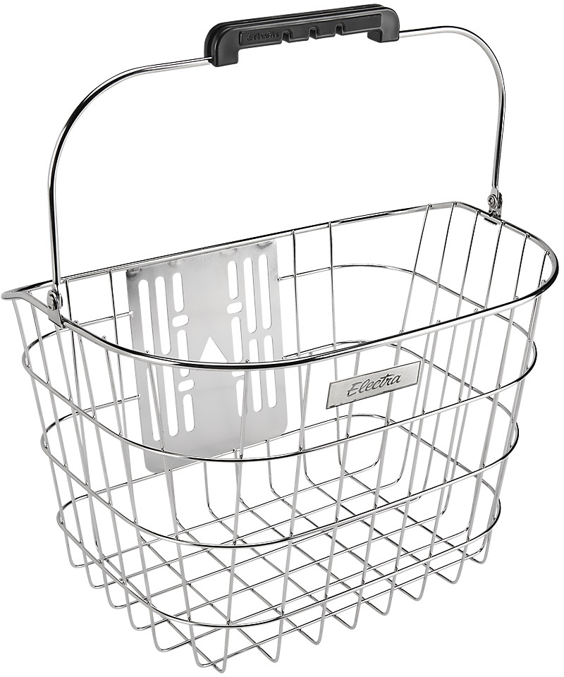 Electra Stainless Wire Front QR Basket - Silver Silver
