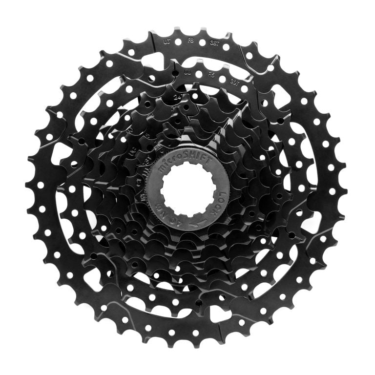microSHIFT Acolyte 8 Spd Super Short MTB Cassette Black 11-38t HG