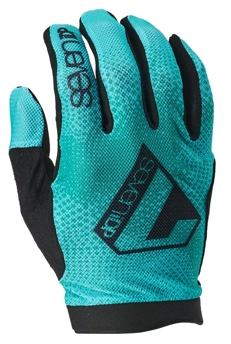 7 iDP Transition MTB Glove - Youth - Teal Dot Vortex