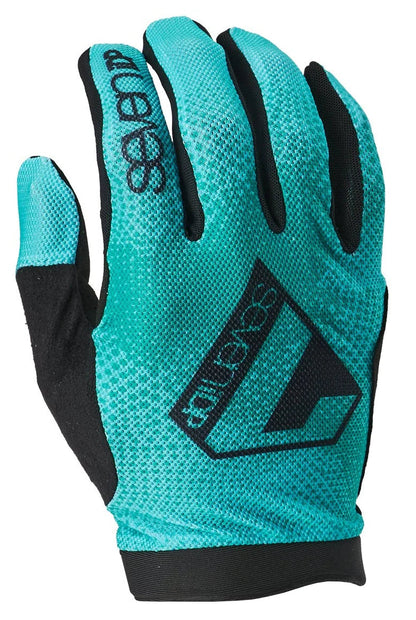 7 iDP Transition MTB Glove - Youth - Teal Dot Vortex