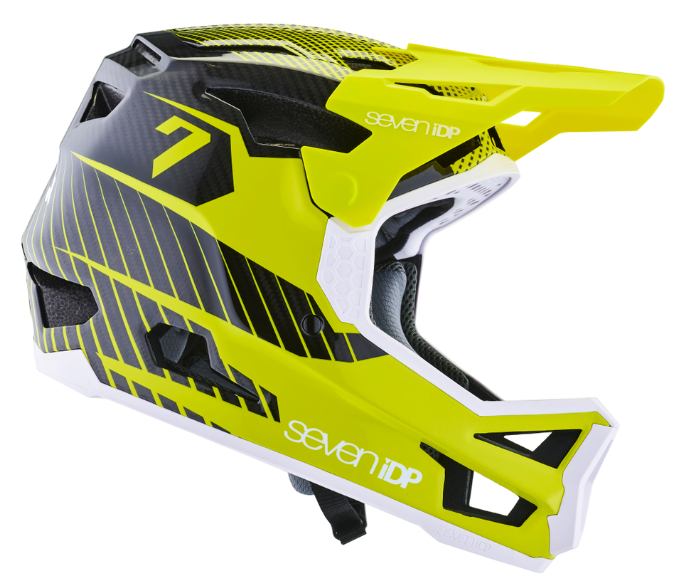 7 iDP Project 23 Carbon Full Face Helmet - Gloss Yellow-Black