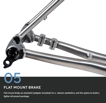 Forbidden Puritan 700c Framekit - Titanium Raw