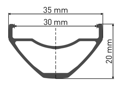 DT Swiss M 1900 Spline 30 29" MTB Wheel - Front - 15x100mm