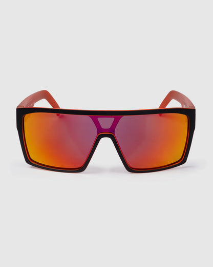 Unit Command Polarised Sunglasses - Matt Black-Orange