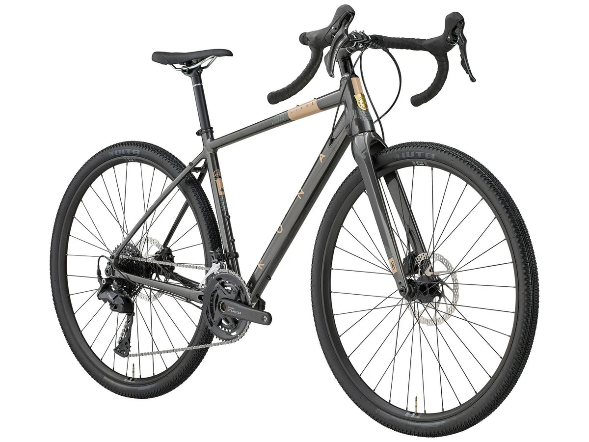 Kona Libre 700c Gravel Bike - Shimano CUES - Gloss Metallic Charcoal