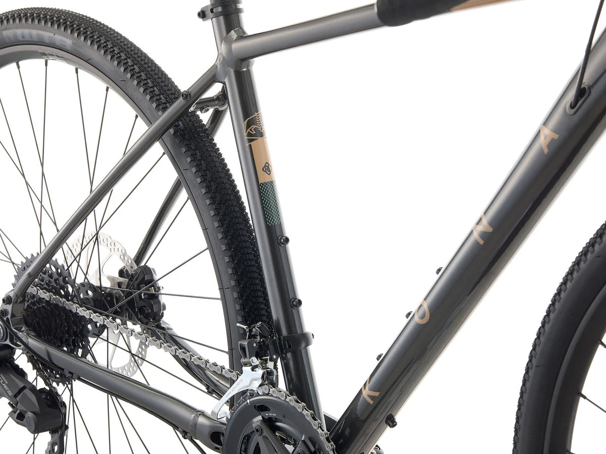 Kona Libre 700c Gravel Bike - Shimano CUES - Gloss Metallic Charcoal