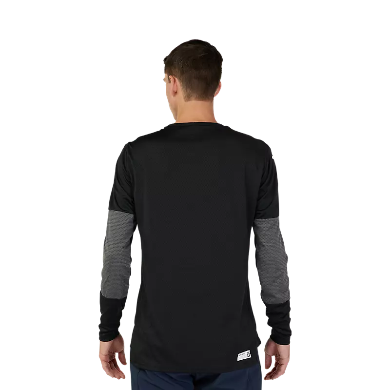 Fox Racing Defend Long Sleeve MTB Jersey - Foxhead - Black