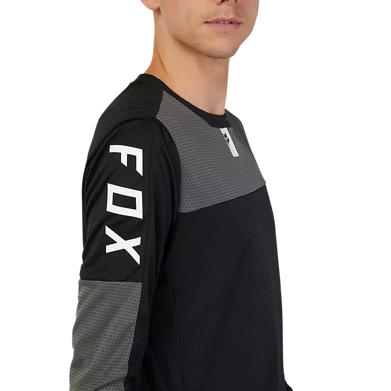 Fox Racing Defend Long Sleeve MTB Jersey - Foxhead - Black