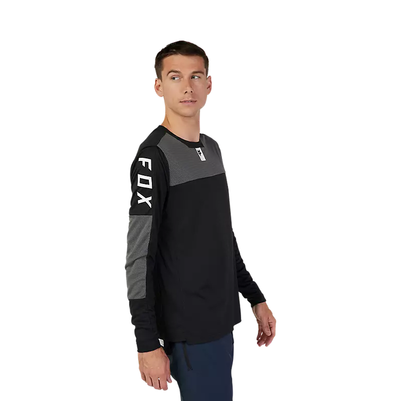 Fox Racing Defend Long Sleeve MTB Jersey - Foxhead - Black