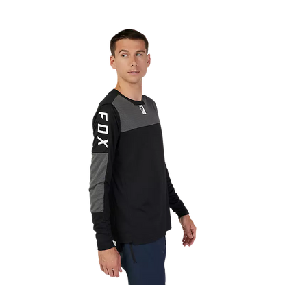 Fox Racing Defend Long Sleeve MTB Jersey - Foxhead - Black