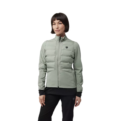 Fox Racing Flexair Fire Hybrid Cycling Jacket - Womens - Moss