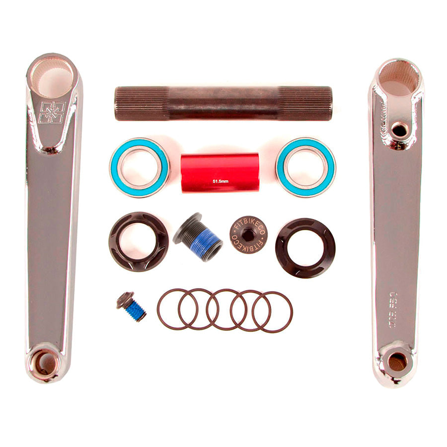 Fit Bike Co Blunt 24mm BMX Cranks - Chrome