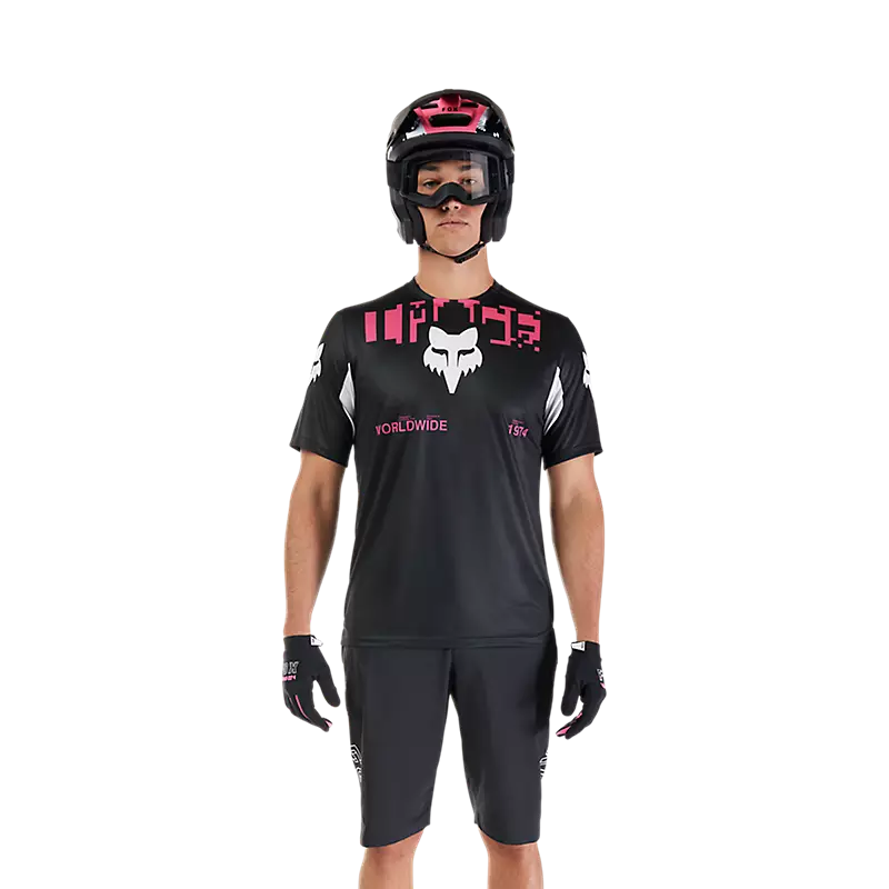Fox Racing Ranger Short Sleeve MTB Jersey - Digi image - Black