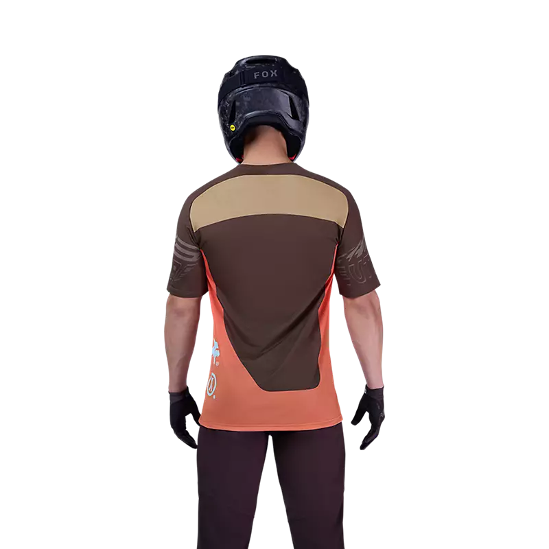 Fox Racing Flexair Short Sleeve MTB Jersey - Elevated - Cocoa