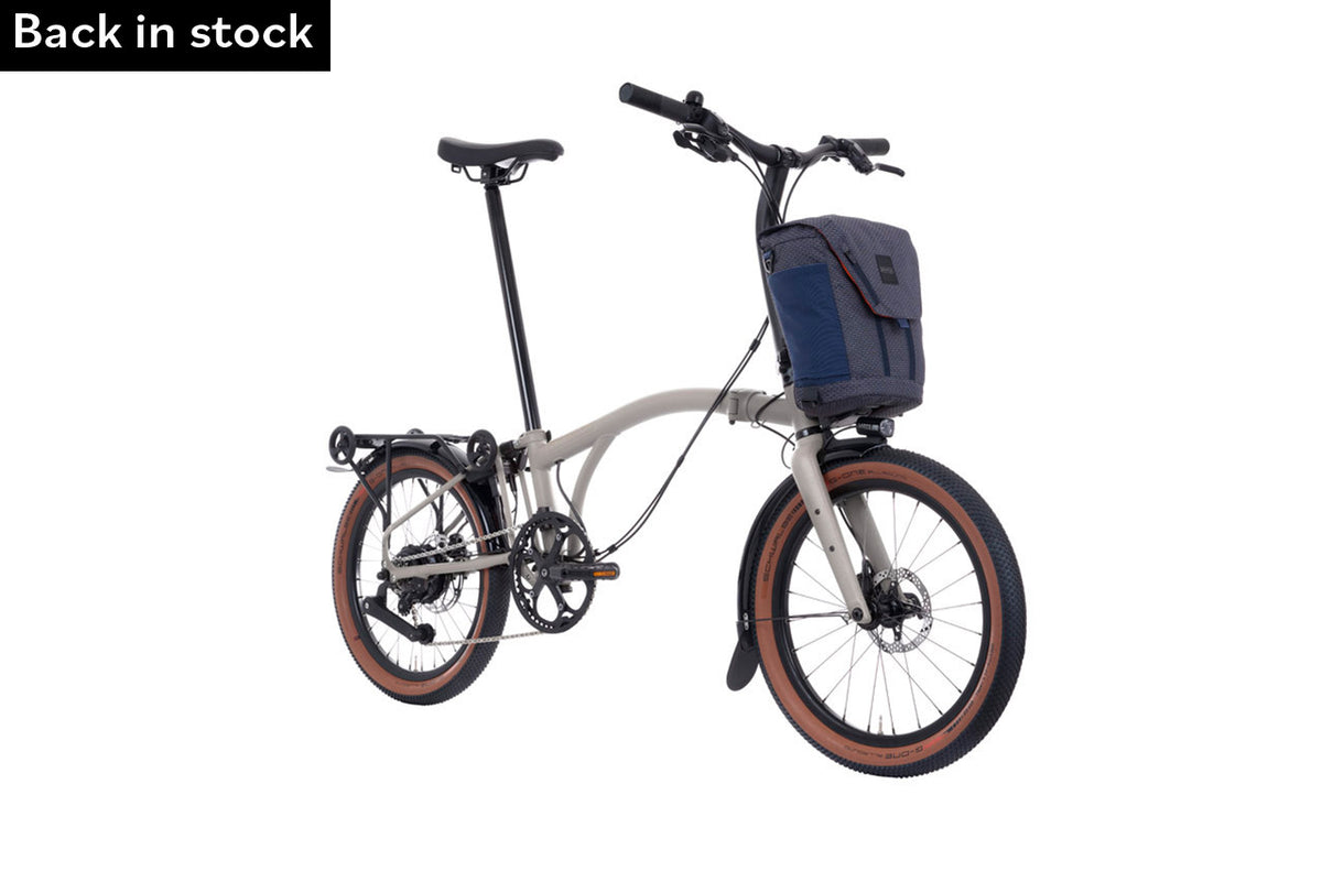 Brompton Electric G Line 4-Speed - Traildust White