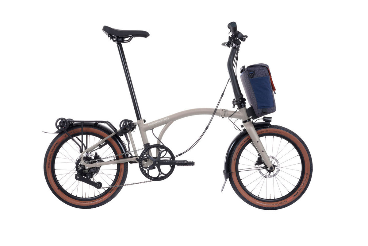 Brompton Electric G Line 4-Speed - Traildust White