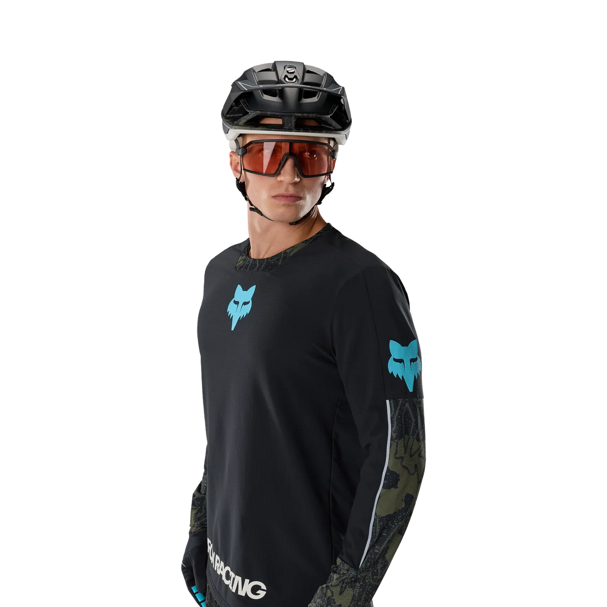 Fox Racing Defend Thermal Long Sleeve MTB Jersey - Lunar - Black