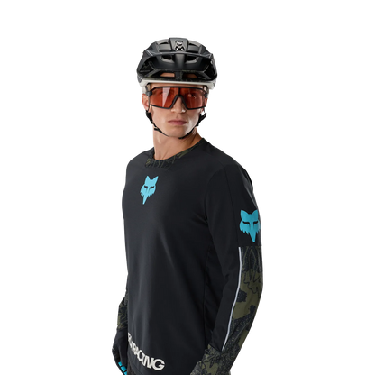 Fox Racing Defend Thermal Long Sleeve MTB Jersey - Lunar - Black