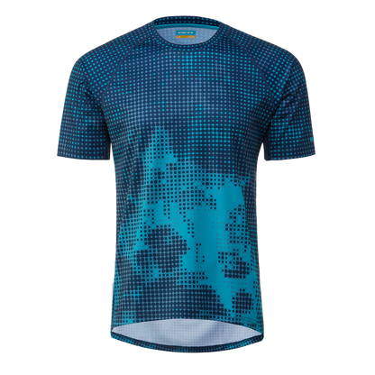 Yeti Longhorn Short Seeve MTB Jersey - Turq Halftone