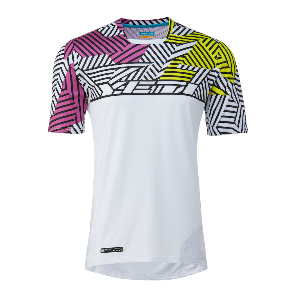 Yeti Enduro Short Sleeve MTB Jersey - White Distortion