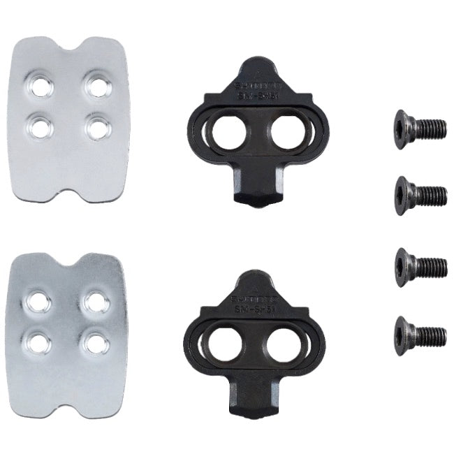 Shimano SM-SH56 SPD Multi-Release Cleat Set with Nut - Silver