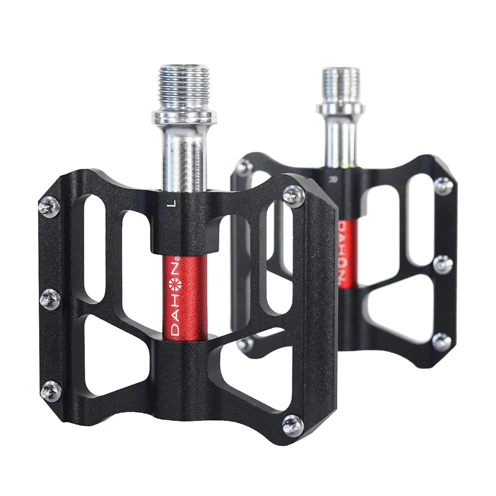 Dahon Aluminum Platform Pedals - Black-Red