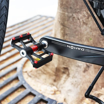 Dahon Aluminum Platform Pedals - Black-Red
